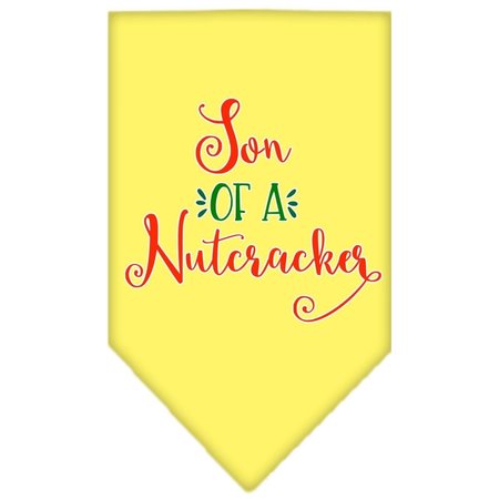 MIRAGE PET PRODUCTS Son of a Nutcracker Screen Print BandanaYellow Large 66-417 LGYW